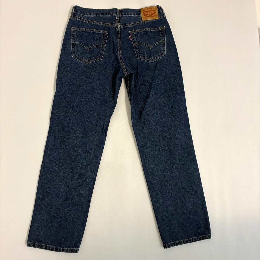 Levi's 550 Jeans Men's 34x32 Denim Dark Wash Relaxed Fit Classic Work Preppy